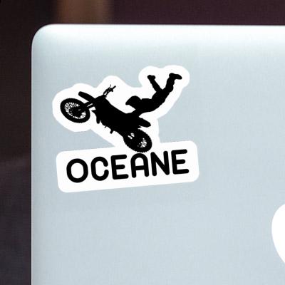Sticker Motocross-Fahrer Oceane Laptop Sticker Motocross-Fahrer Oceane Laptop Image