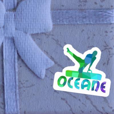 Gymnast Sticker Oceane Laptop Gymnast Sticker Oceane Laptop Image