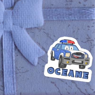 Sticker Oceane Police Car Notebook Sticker Oceane Police Car Gift package Image
