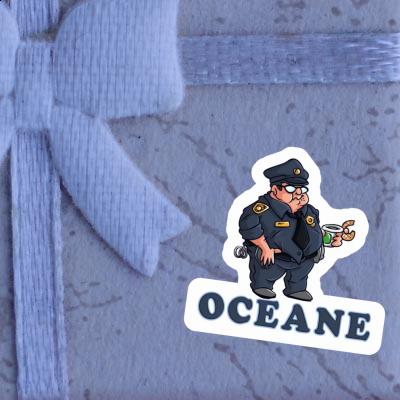 Sticker Oceane Police Officer Notebook Sticker Oceane Police Officer Gift package Image