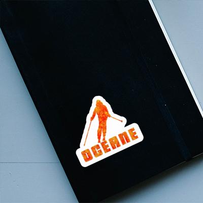 Oceane Sticker Skifahrerin Oceane Sticker Skifahrerin Image