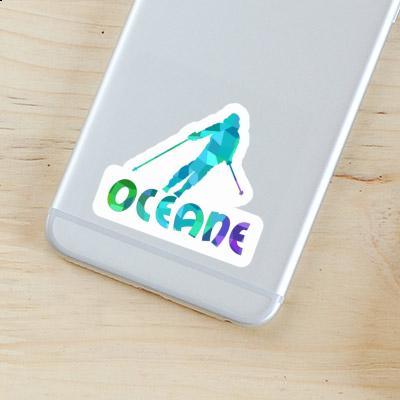 Aufkleber Skifahrerin Oceane Laptop Aufkleber Skifahrerin Oceane Laptop Image