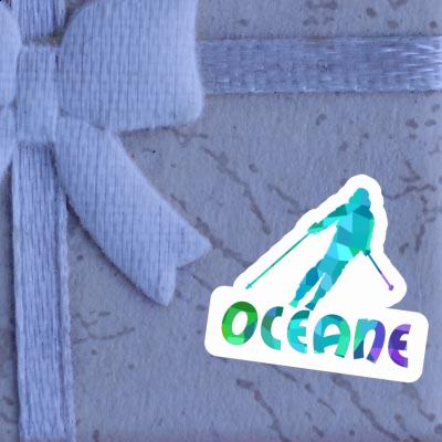 Aufkleber Skifahrerin Oceane Notebook Aufkleber Skifahrerin Oceane Notebook Image
