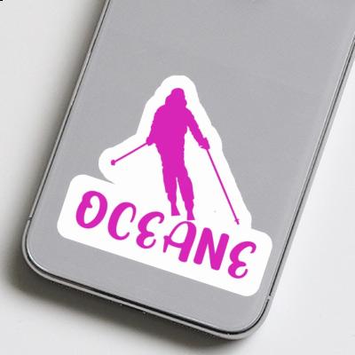 Sticker Oceane Skifahrerin Notebook Sticker Oceane Skifahrerin Gift package Image