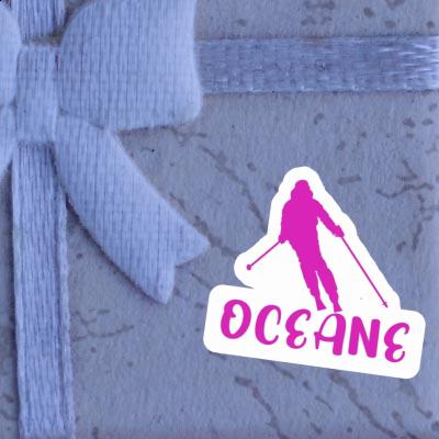 Sticker Oceane Skifahrerin Sticker Oceane Skifahrerin Image