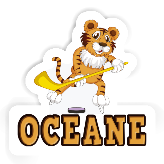 Ice-Hockey Player Sticker Oceane Notebook Ice-Hockey Player Sticker Oceane Notebook Image