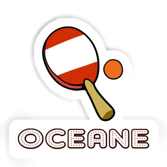 Sticker Oceane Tischtennisschläger Notebook Sticker Oceane Tischtennisschläger Notebook Image
