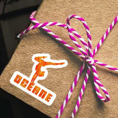 Oceane Sticker Yoga Woman Notebook Oceane Sticker Yoga Woman Gift package Image