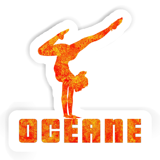 Oceane Sticker Yoga Woman Laptop Oceane Sticker Yoga Woman Laptop Image