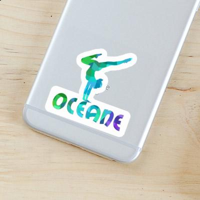 Sticker Oceane Yoga Woman Notebook Sticker Oceane Yoga Woman Gift package Image