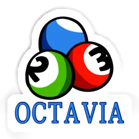 Octavia Sticker Billiard Ball Image
