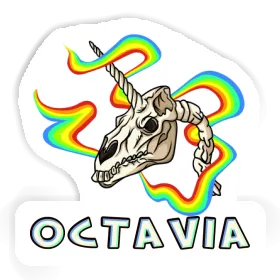 Crâne de licorne Autocollant Octavia Image