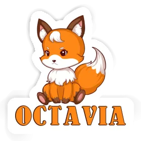 Sticker Octavia Sitting Fox Image