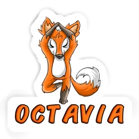 Sticker Octavia Yoga Fox Image