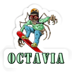 Autocollant Octavia Snowboardeur Image