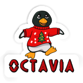 Sticker Christmas Penguin Octavia Image