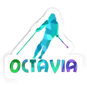 Autocollant Skieuse Octavia Image