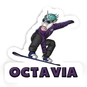 Octavia Autocollant Snowboardeuse Image