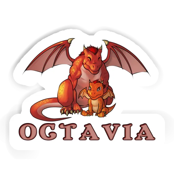 Sticker Octavia Dragon Notebook Sticker Octavia Dragon Gift package Image