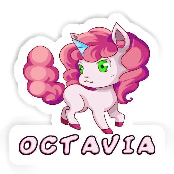 Sticker Octavia Unicorn Notebook Sticker Octavia Unicorn Gift package Image