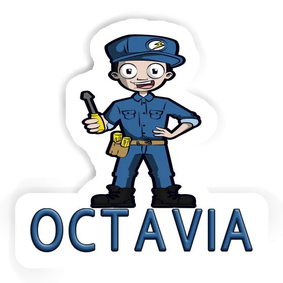 Electrician Sticker Octavia Electrician Sticker Octavia Image