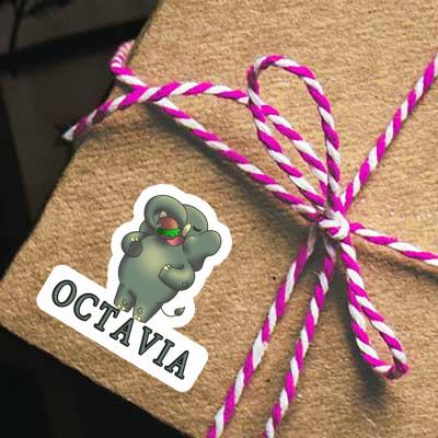 Sticker Octavia Elephant Laptop Sticker Octavia Elephant Laptop Image