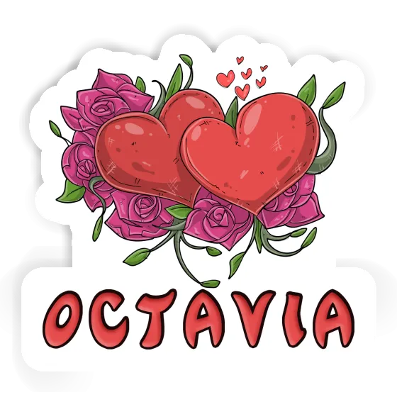 Sticker Octavia Heart Notebook Sticker Octavia Heart Gift package Image
