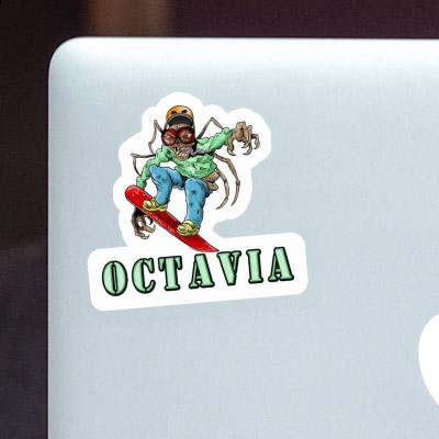 Autocollant Octavia Snowboardeur Notebook Image