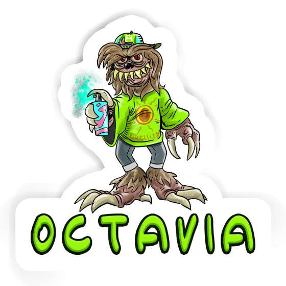 Sticker Octavia Sprayer Notebook Sticker Octavia Sprayer Gift package Image