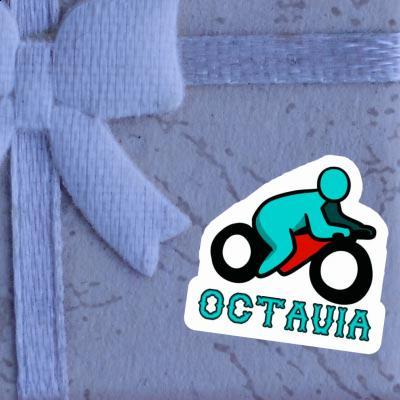 Sticker Octavia Motorradfahrer Sticker Octavia Motorradfahrer Image