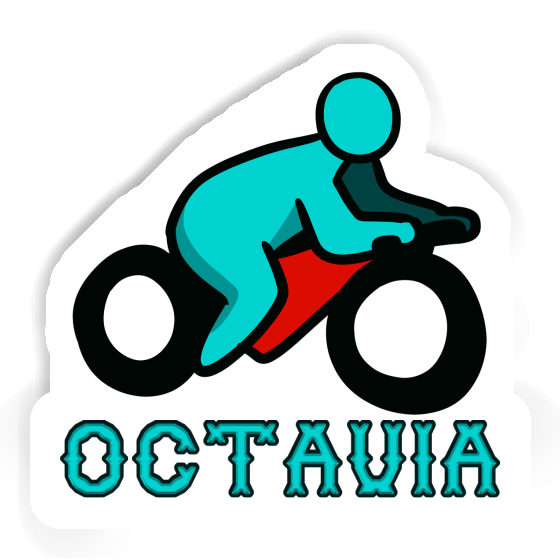 Sticker Octavia Motorradfahrer Laptop Sticker Octavia Motorradfahrer Laptop Image