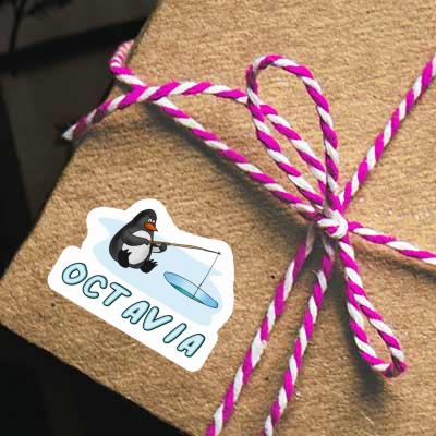 Octavia Sticker Fishing Penguin Notebook Octavia Sticker Fishing Penguin Gift package Image