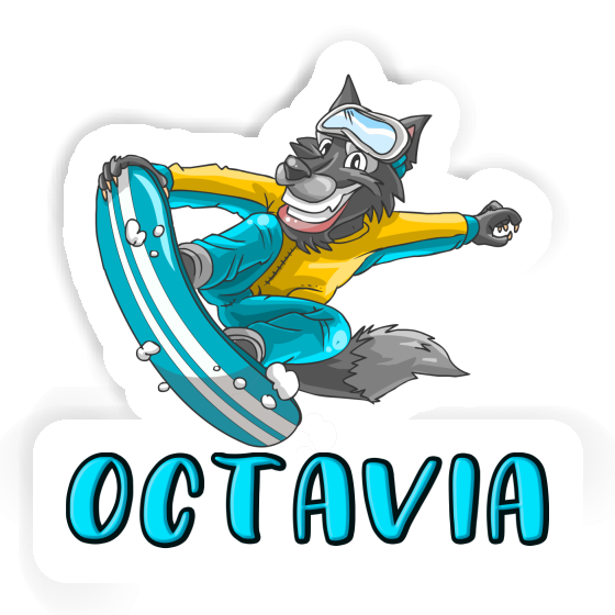 Octavia Autocollant Snowboardeur Octavia Autocollant Snowboardeur Image