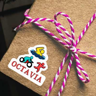 Octavia Sticker Triathlete Notebook Octavia Sticker Triathlete Gift package Image
