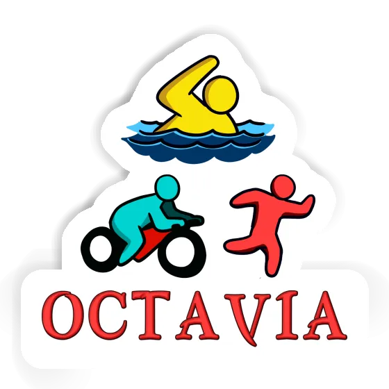 Octavia Sticker Triathlete Laptop Octavia Sticker Triathlete Laptop Image