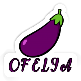 Autocollant Ofelia Aubergine Image