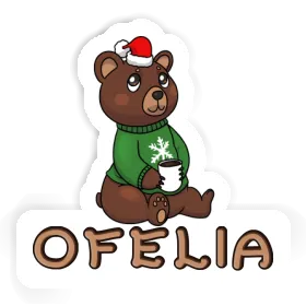 Autocollant Ours de Noël Ofelia Image