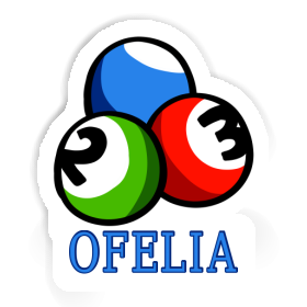 Ofelia Sticker Billiard Ball Image