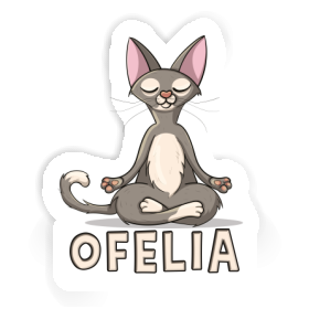 Aufkleber Ofelia Yoga-Katze Image