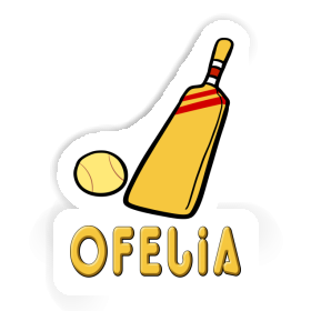 Sticker Ofelia Kricketschläger Image