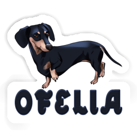 Autocollant Ofelia Teckel Image