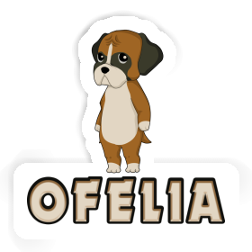 Autocollant Ofelia German Boxer Image