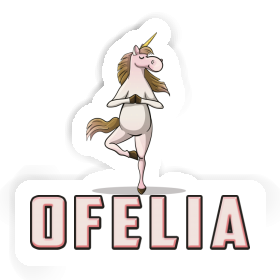 Sticker Yoga-Einhorn Ofelia Image
