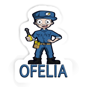 Aufkleber Elektriker Ofelia Image