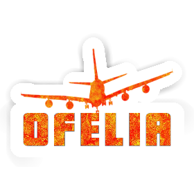 Sticker Ofelia Airplane Image