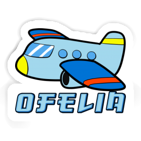 Ofelia Sticker Airplane Image