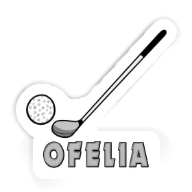 Sticker Ofelia Golfschläger Image
