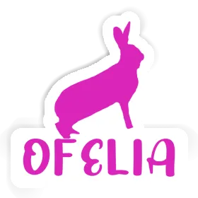 Ofelia Autocollant Lapin Image