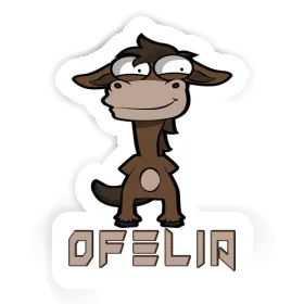 Sticker Ofelia Standing Horse Image