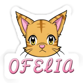 Sticker Katzenkopf Ofelia Image